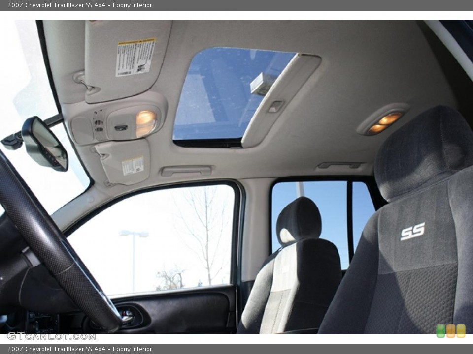 Ebony Interior Sunroof for the 2007 Chevrolet TrailBlazer SS 4x4 #45708942