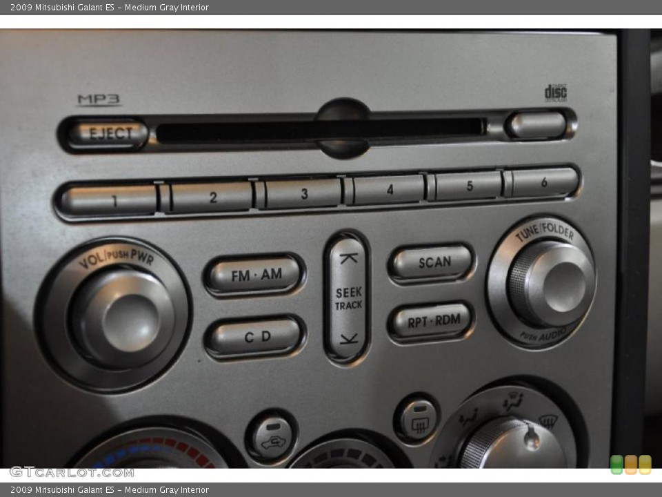Medium Gray Interior Controls for the 2009 Mitsubishi Galant ES #45709970