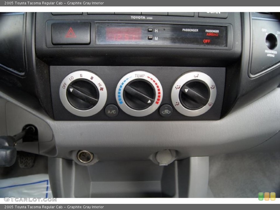 Graphite Gray Interior Controls for the 2005 Toyota Tacoma Regular Cab #45710090