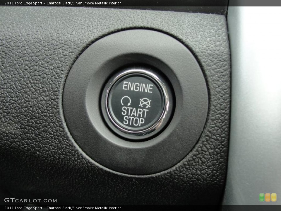 Charcoal Black/Silver Smoke Metallic Interior Controls for the 2011 Ford Edge Sport #45711330