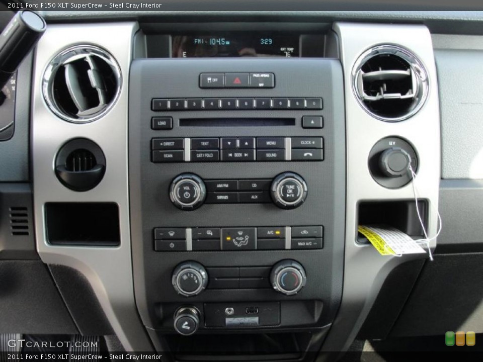 Steel Gray Interior Controls for the 2011 Ford F150 XLT SuperCrew #45712746