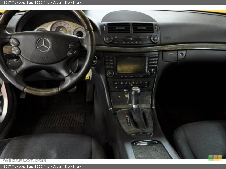 Black Interior Dashboard for the 2007 Mercedes-Benz E 550 4Matic Sedan #45716842