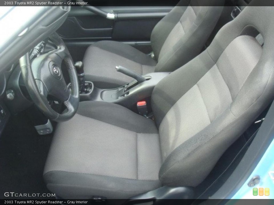 Gray Interior Photo for the 2003 Toyota MR2 Spyder Roadster #45719116