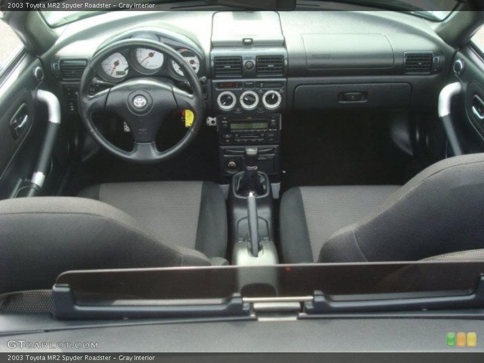 Gray Interior Dashboard For The 2003 Toyota Mr2 Spyder