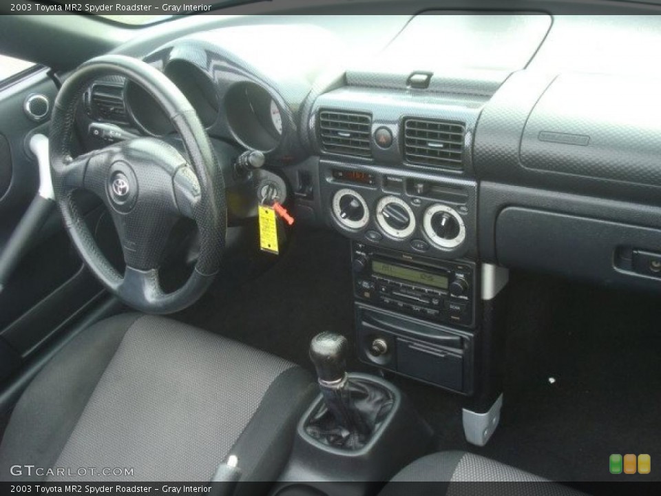 Gray Interior Photo for the 2003 Toyota MR2 Spyder Roadster #45719128