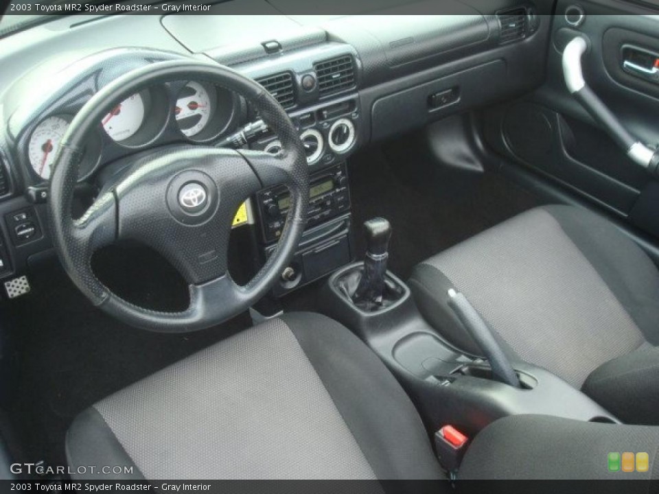 Gray Interior Photo for the 2003 Toyota MR2 Spyder Roadster #45719132