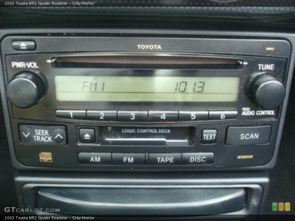 Gray Interior Controls for the 2003 Toyota MR2 Spyder Roadster #45719168