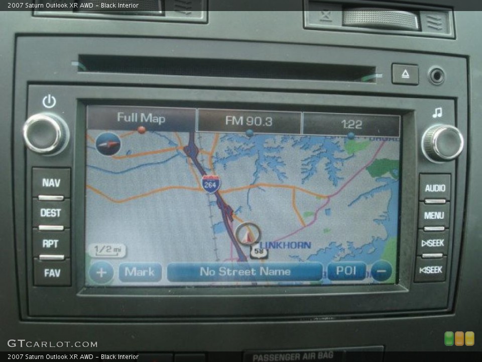 Black Interior Navigation for the 2007 Saturn Outlook XR AWD #45719412