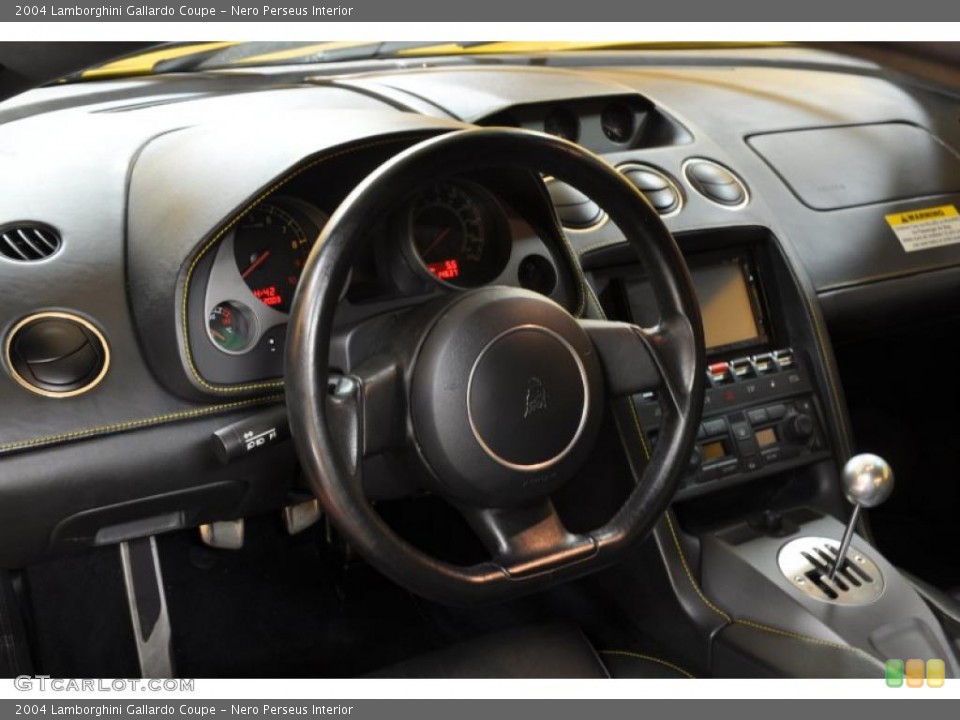 Nero Perseus Interior Dashboard for the 2004 Lamborghini Gallardo Coupe #45719856