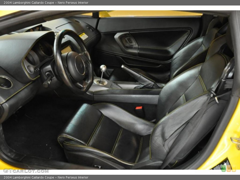 Nero Perseus Interior Photo for the 2004 Lamborghini Gallardo Coupe #45720012