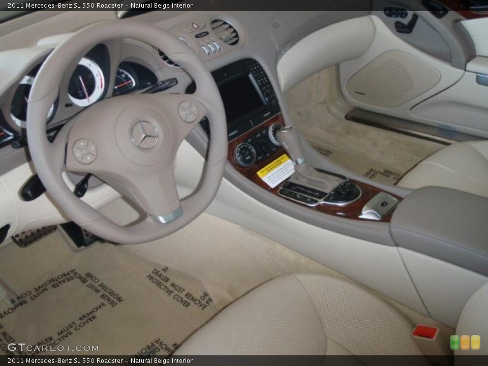 Natural Beige Interior Prime Interior for the 2011 Mercedes-Benz SL 550 Roadster #45720484