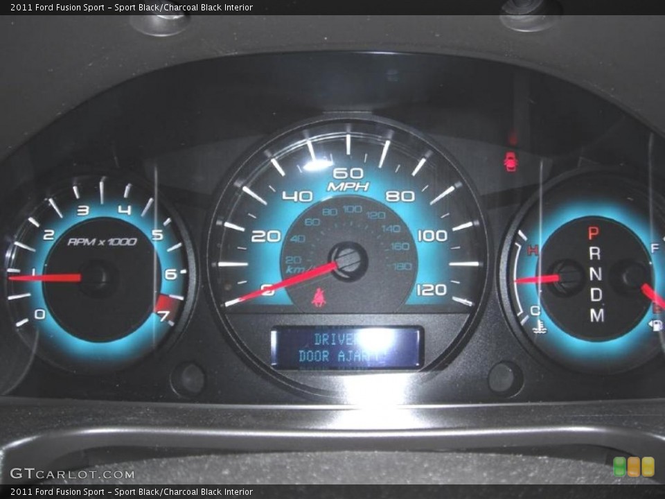 Sport Black/Charcoal Black Interior Gauges for the 2011 Ford Fusion Sport #45720512