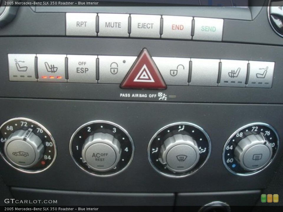 Blue Interior Controls for the 2005 Mercedes-Benz SLK 350 Roadster #45721470