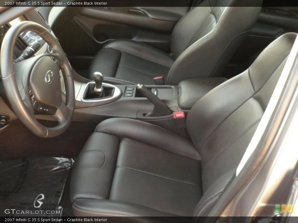Graphite Black Interior Photo for the 2007 Infiniti G 35 S Sport Sedan #45722255