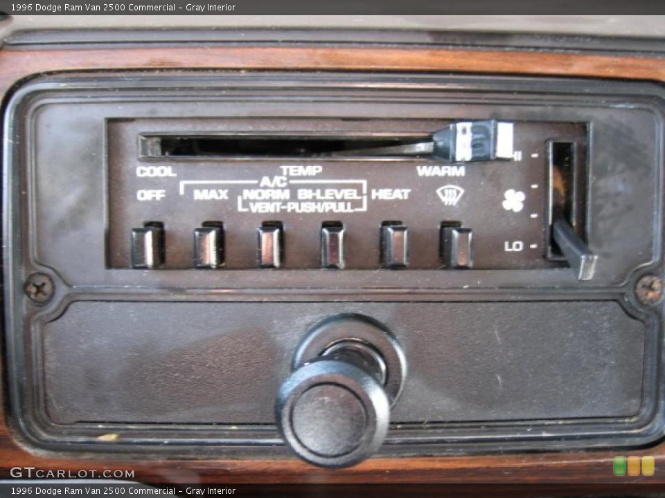 Gray Interior Controls for the 1996 Dodge Ram Van 2500 Commercial #45723658