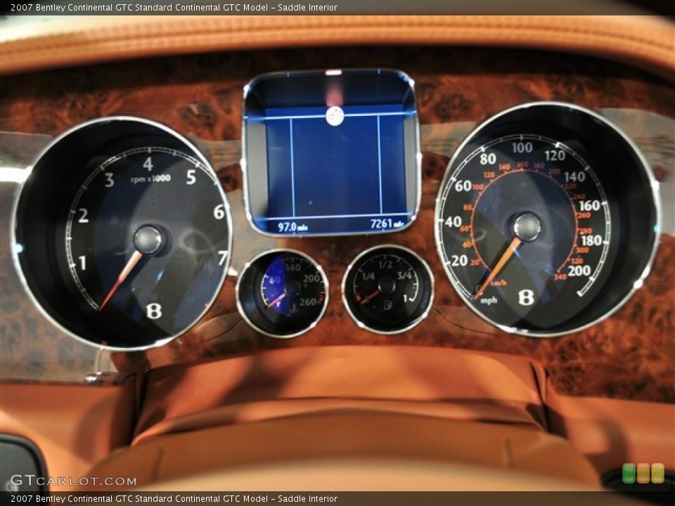 Saddle Interior Gauges for the 2007 Bentley Continental GTC  #45729570