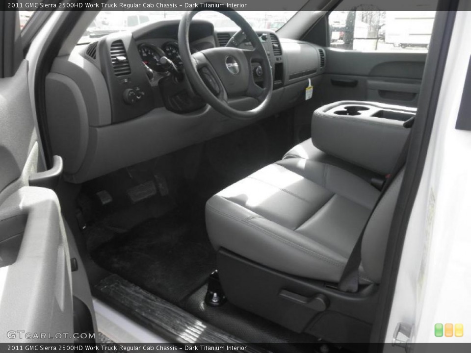 Dark Titanium Interior Photo for the 2011 GMC Sierra 2500HD Work Truck Regular Cab Chassis #45730470