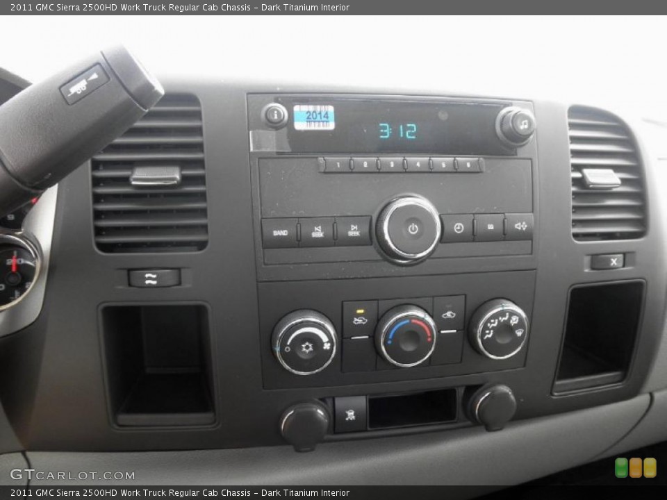 Dark Titanium Interior Controls for the 2011 GMC Sierra 2500HD Work Truck Regular Cab Chassis #45730478