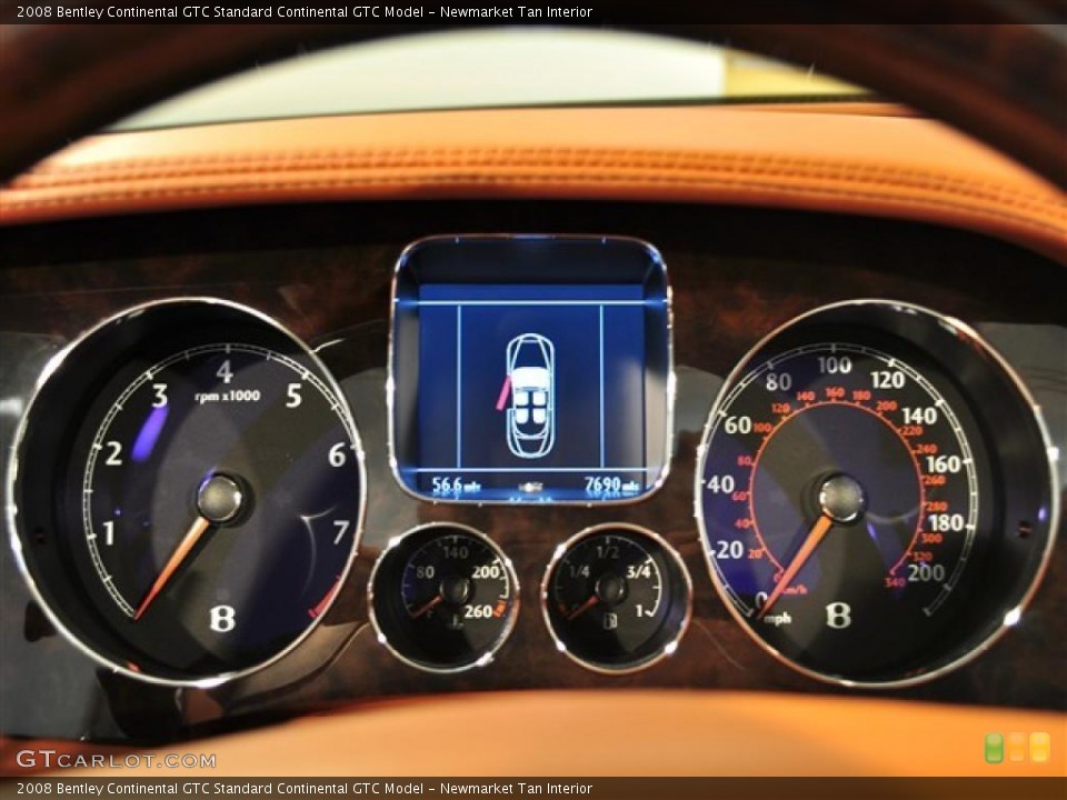 Newmarket Tan Interior Gauges for the 2008 Bentley Continental GTC  #45730614