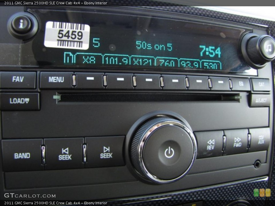 Ebony Interior Controls for the 2011 GMC Sierra 2500HD SLE Crew Cab 4x4 #45731474