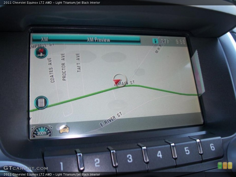 Light Titanium/Jet Black Interior Navigation for the 2011 Chevrolet Equinox LTZ AWD #45734138