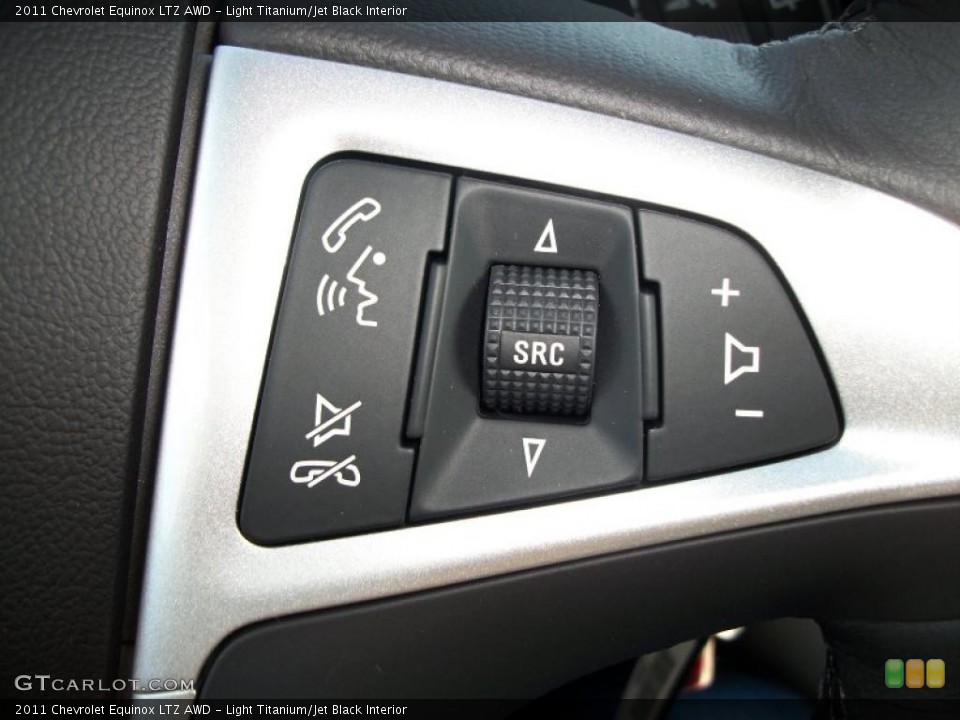 Light Titanium/Jet Black Interior Controls for the 2011 Chevrolet Equinox LTZ AWD #45734162