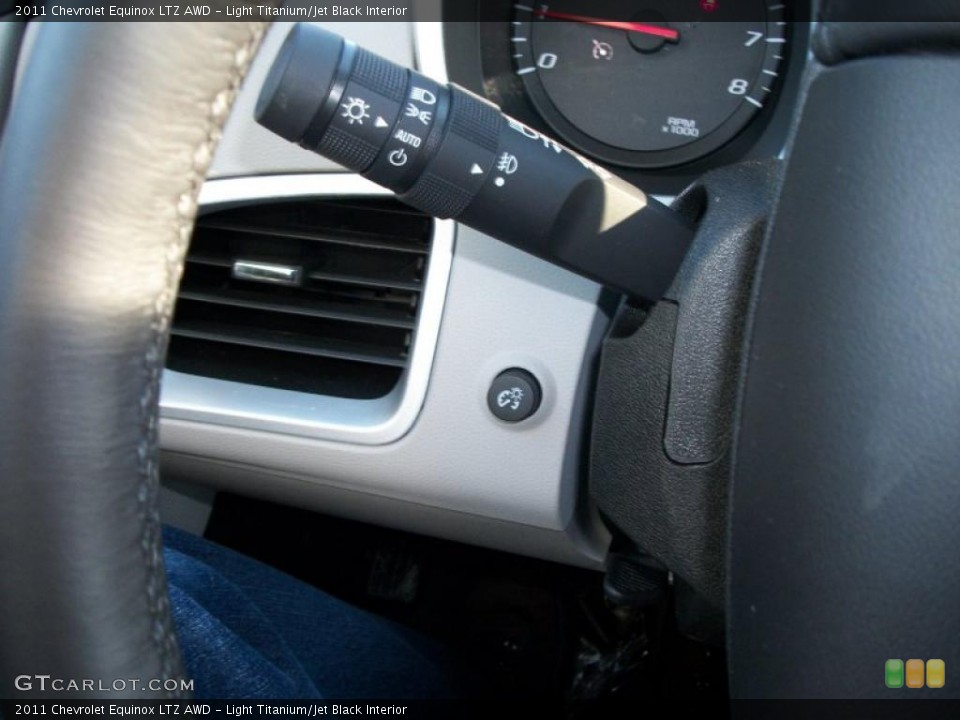 Light Titanium/Jet Black Interior Controls for the 2011 Chevrolet Equinox LTZ AWD #45734186