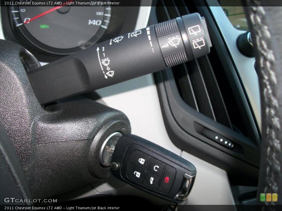 Light Titanium/Jet Black Interior Controls for the 2011 Chevrolet Equinox LTZ AWD #45734190
