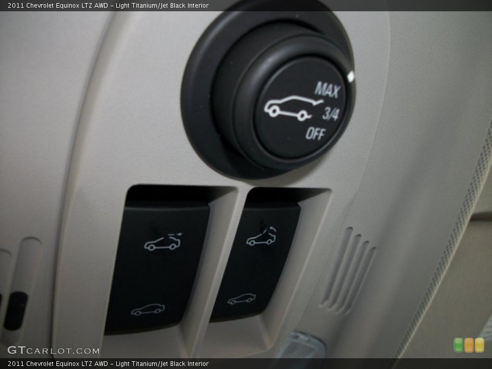 Light Titanium/Jet Black Interior Controls for the 2011 Chevrolet Equinox LTZ AWD #45734198