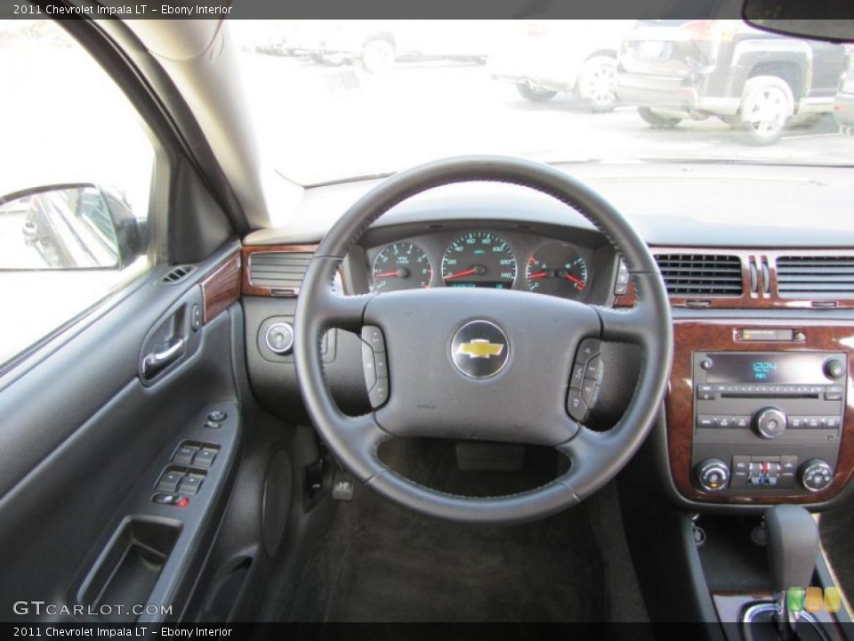 Ebony Interior Steering Wheel for the 2011 Chevrolet Impala LT #45734518