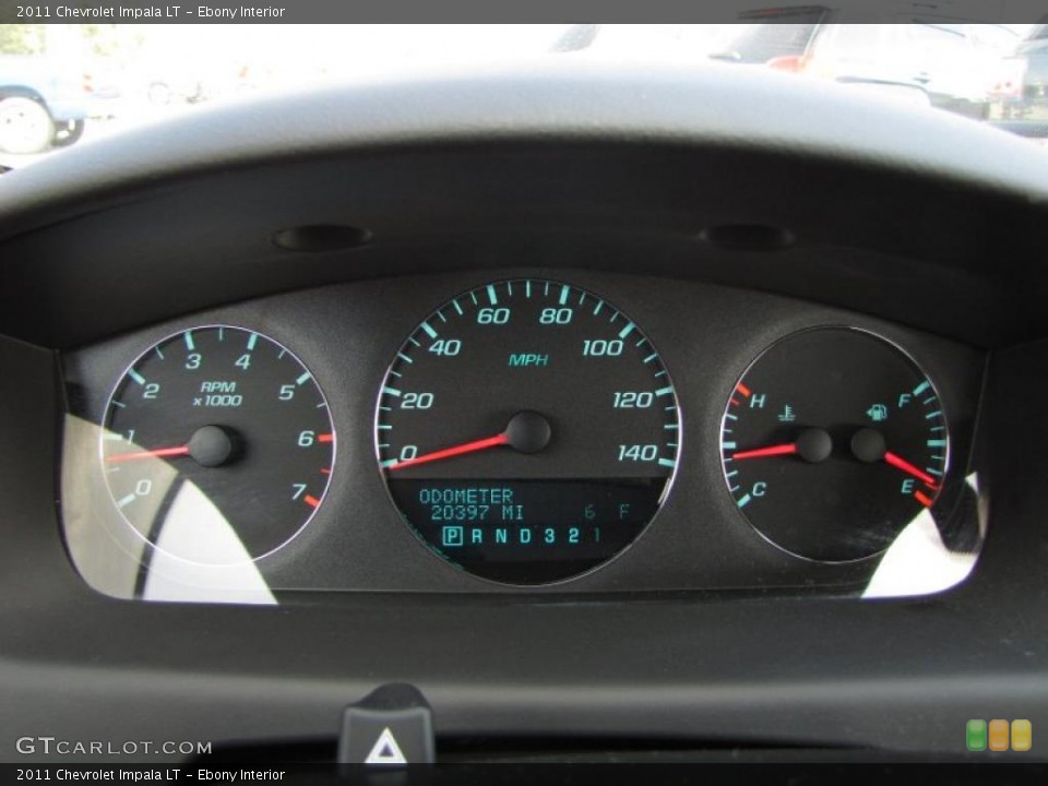 Ebony Interior Gauges for the 2011 Chevrolet Impala LT #45734542