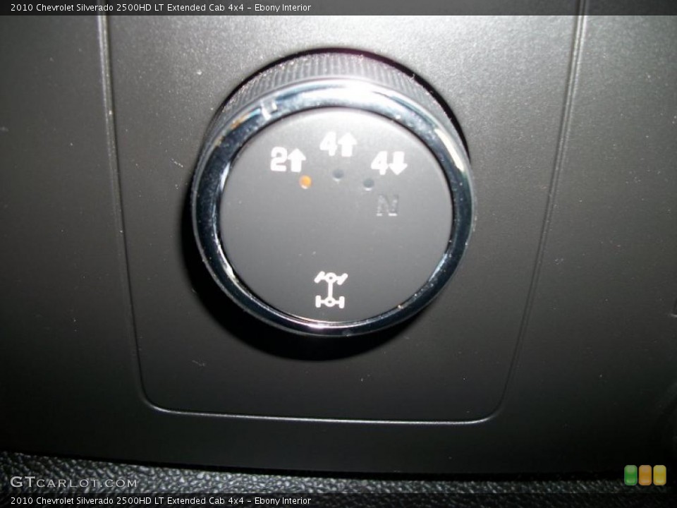 Ebony Interior Controls for the 2010 Chevrolet Silverado 2500HD LT Extended Cab 4x4 #45734910