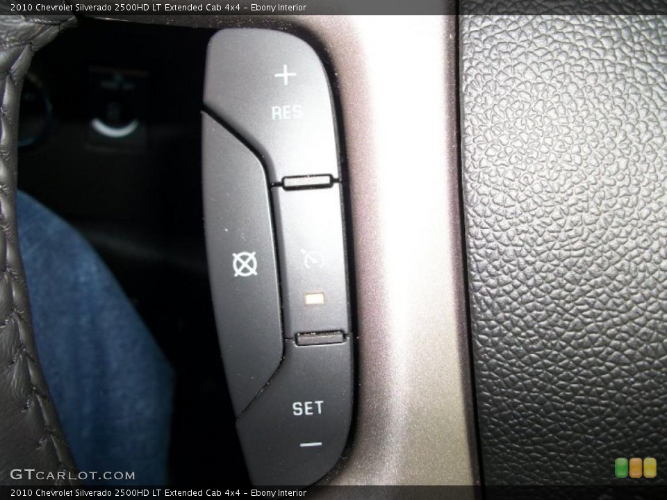 Ebony Interior Controls for the 2010 Chevrolet Silverado 2500HD LT Extended Cab 4x4 #45734946
