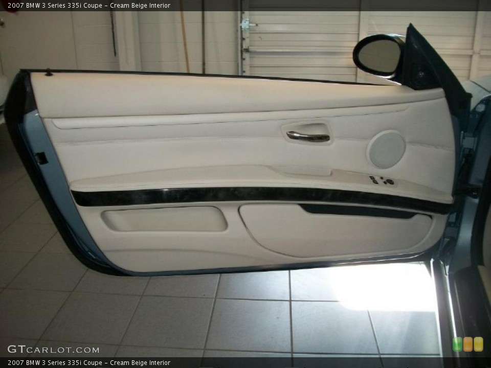 Cream Beige Interior Door Panel for the 2007 BMW 3 Series 335i Coupe #45735650
