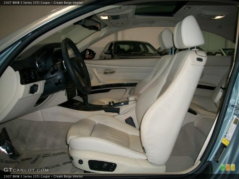 Cream Beige Interior Photo for the 2007 BMW 3 Series 335i Coupe #45735686