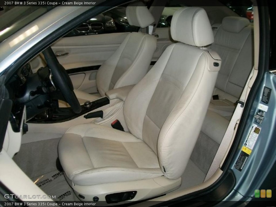 Cream Beige Interior Photo for the 2007 BMW 3 Series 335i Coupe #45735702