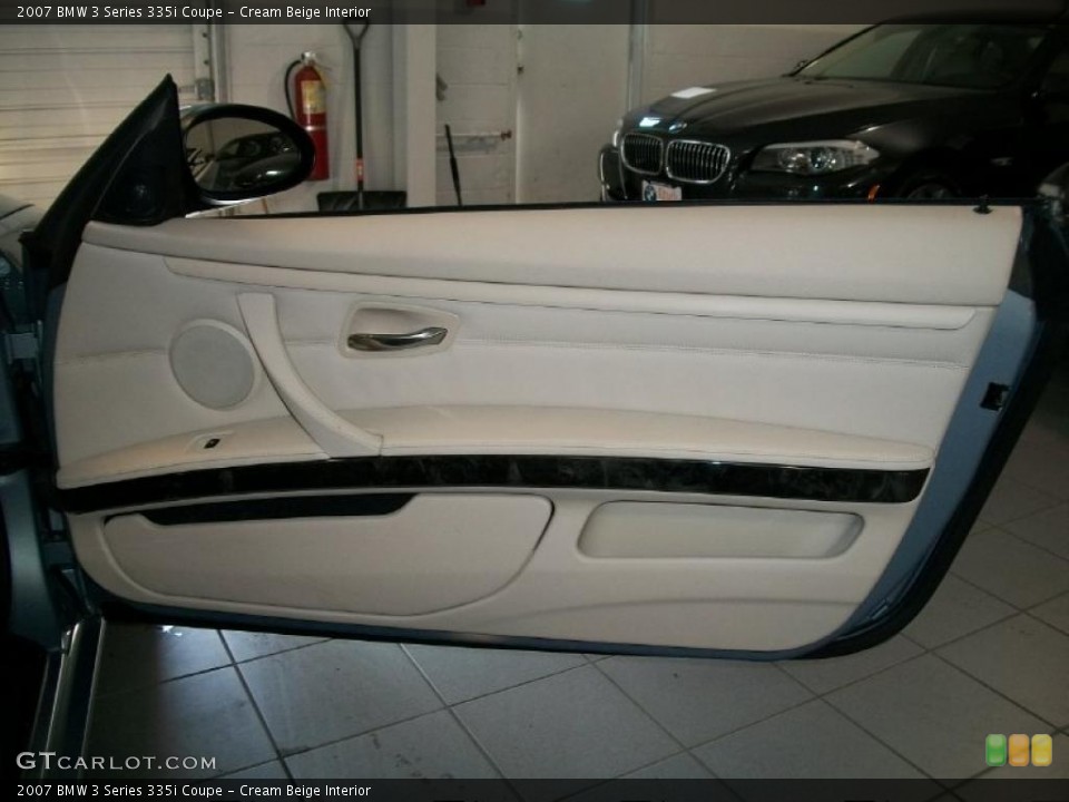 Cream Beige Interior Door Panel for the 2007 BMW 3 Series 335i Coupe #45735802