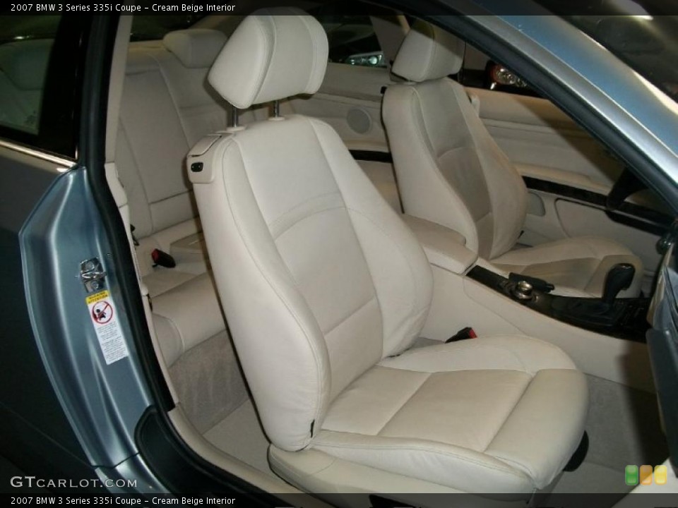 Cream Beige Interior Photo for the 2007 BMW 3 Series 335i Coupe #45736002