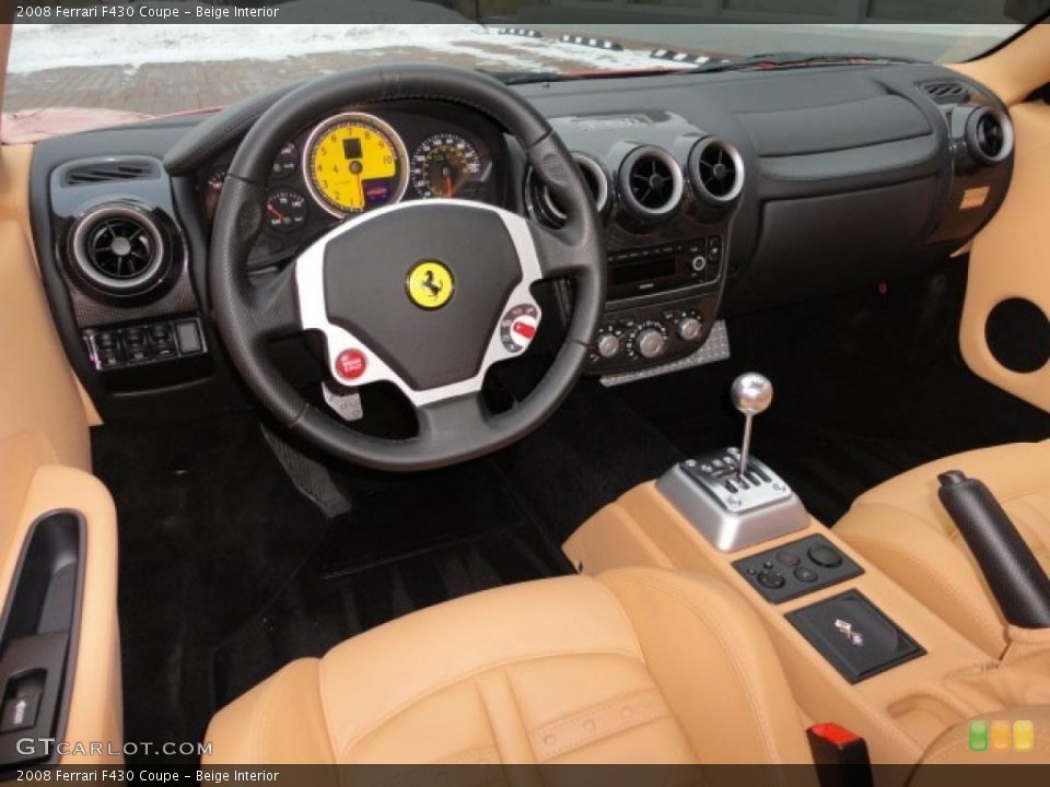Beige Interior Dashboard for the 2008 Ferrari F430 Coupe #45737318