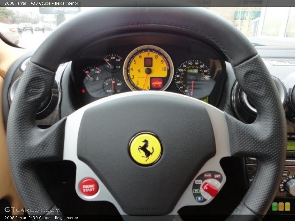 Beige Interior Steering Wheel for the 2008 Ferrari F430 Coupe #45737330