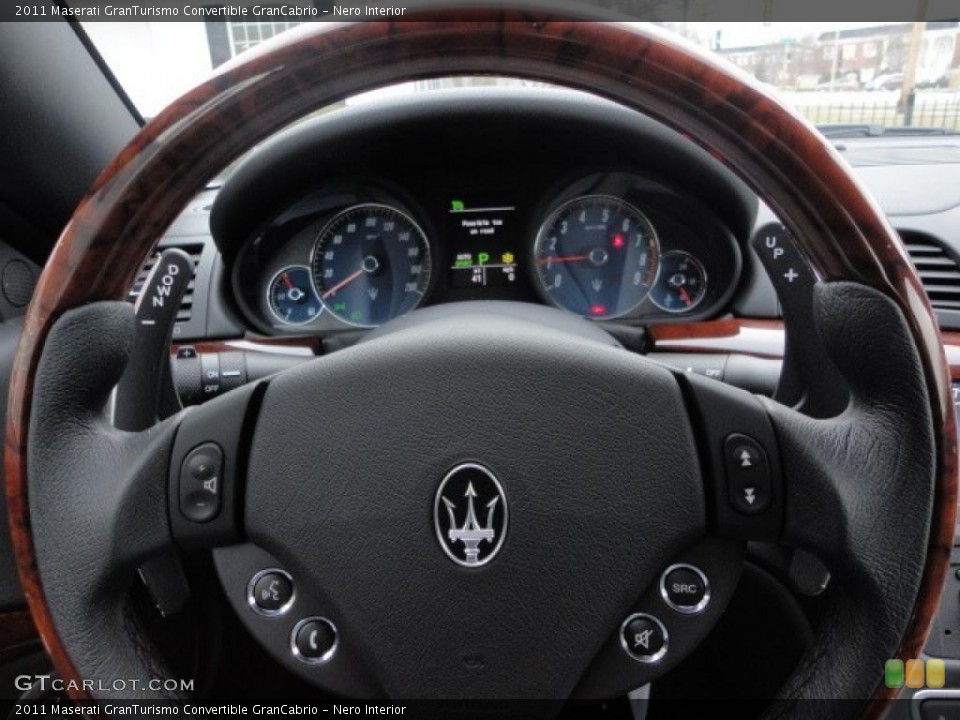 Nero Interior Steering Wheel for the 2011 Maserati GranTurismo Convertible GranCabrio #45737730