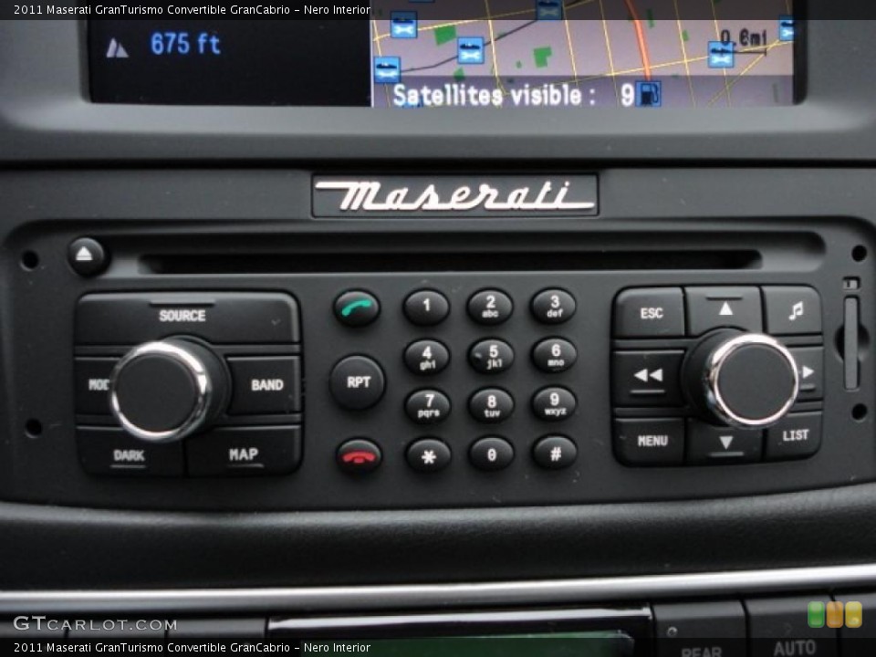 Nero Interior Controls for the 2011 Maserati GranTurismo Convertible GranCabrio #45737890