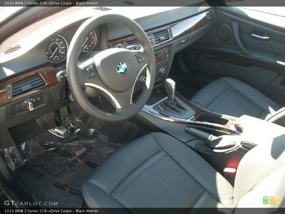 Black Interior Prime Interior for the 2010 BMW 3 Series 328i xDrive Coupe #45739562