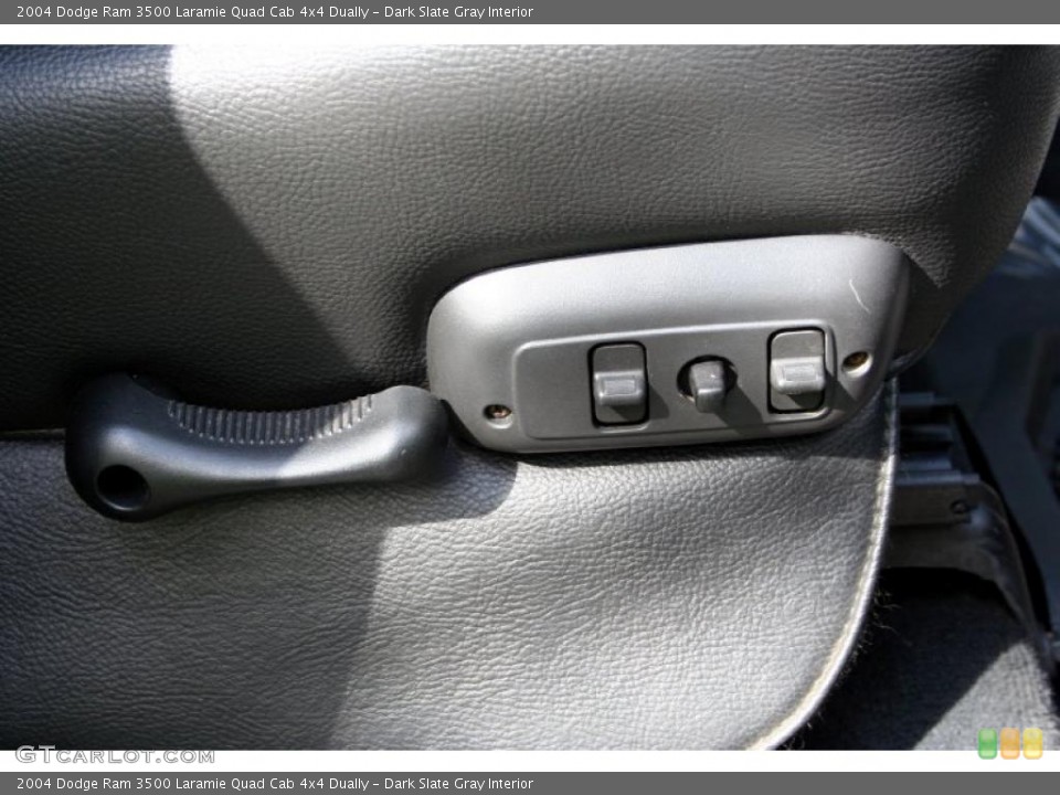 Dark Slate Gray Interior Controls for the 2004 Dodge Ram 3500 Laramie Quad Cab 4x4 Dually #45740666