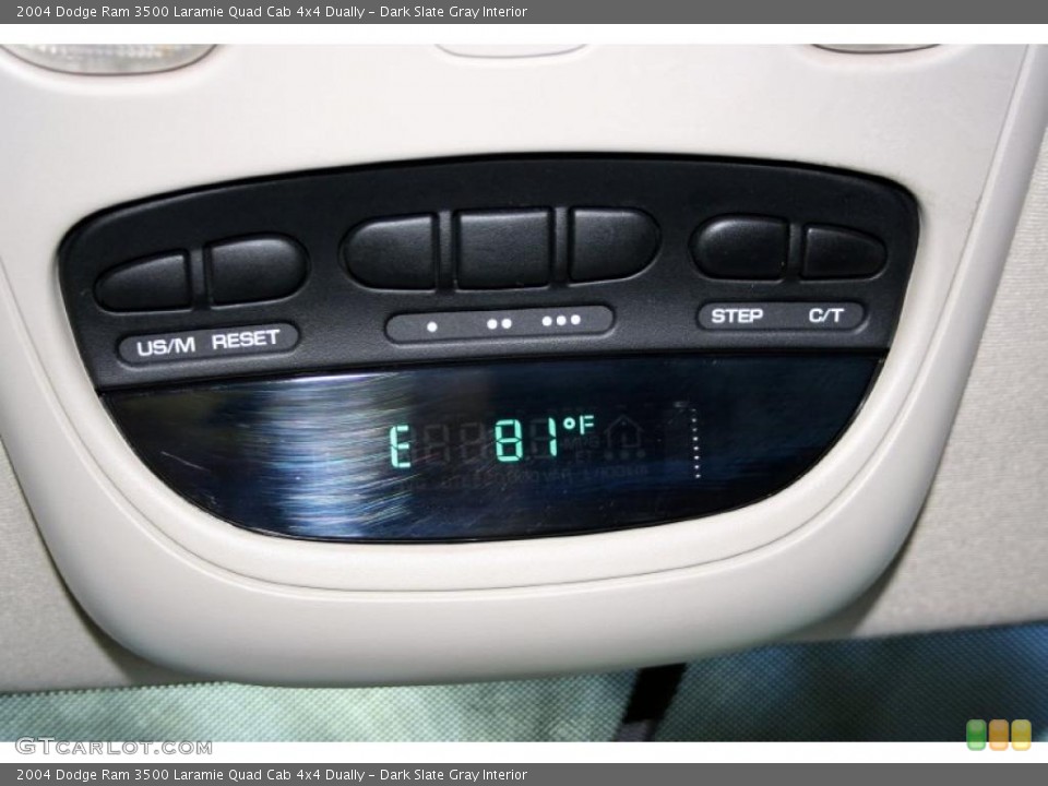 Dark Slate Gray Interior Controls for the 2004 Dodge Ram 3500 Laramie Quad Cab 4x4 Dually #45740918