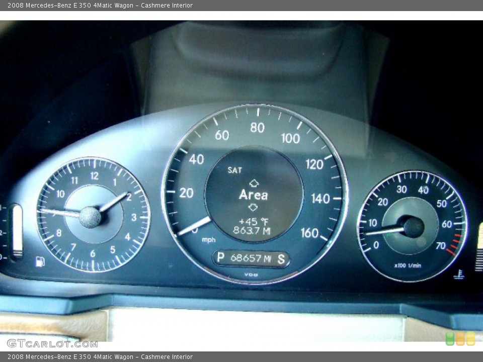Cashmere Interior Gauges for the 2008 Mercedes-Benz E 350 4Matic Wagon #45741394