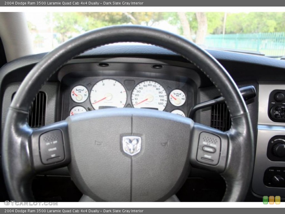 Dark Slate Gray Interior Steering Wheel for the 2004 Dodge Ram 3500 Laramie Quad Cab 4x4 Dually #45741630