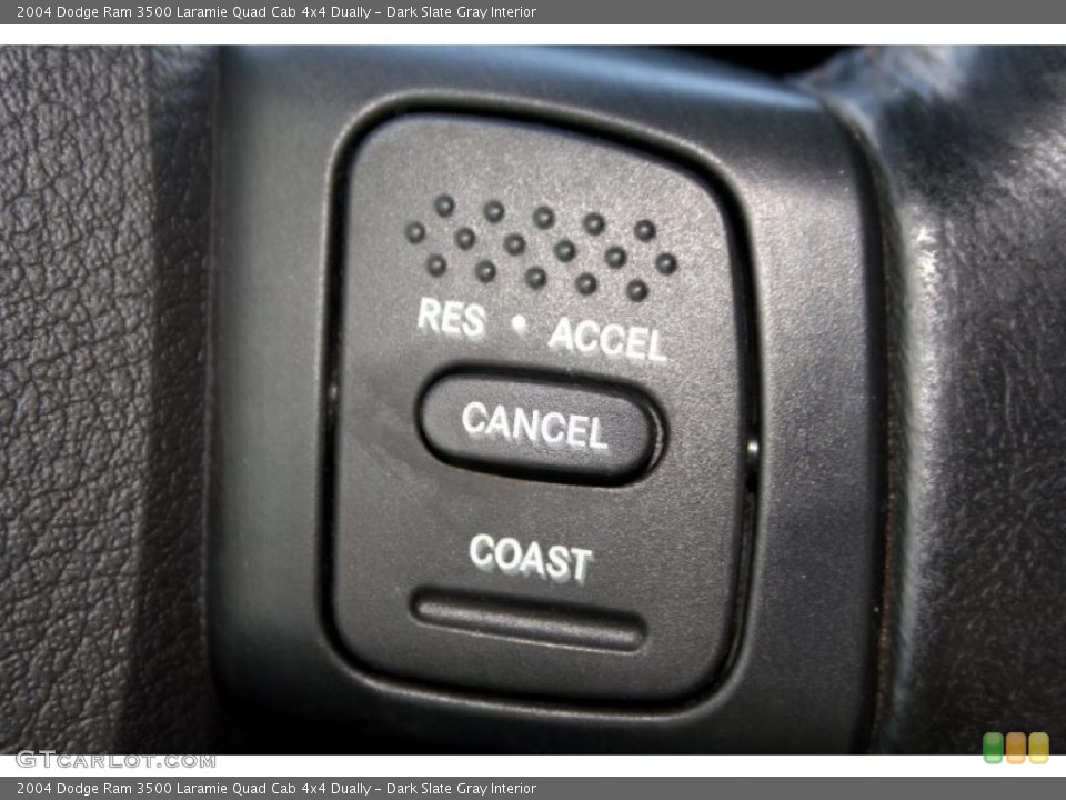 Dark Slate Gray Interior Controls for the 2004 Dodge Ram 3500 Laramie Quad Cab 4x4 Dually #45741674