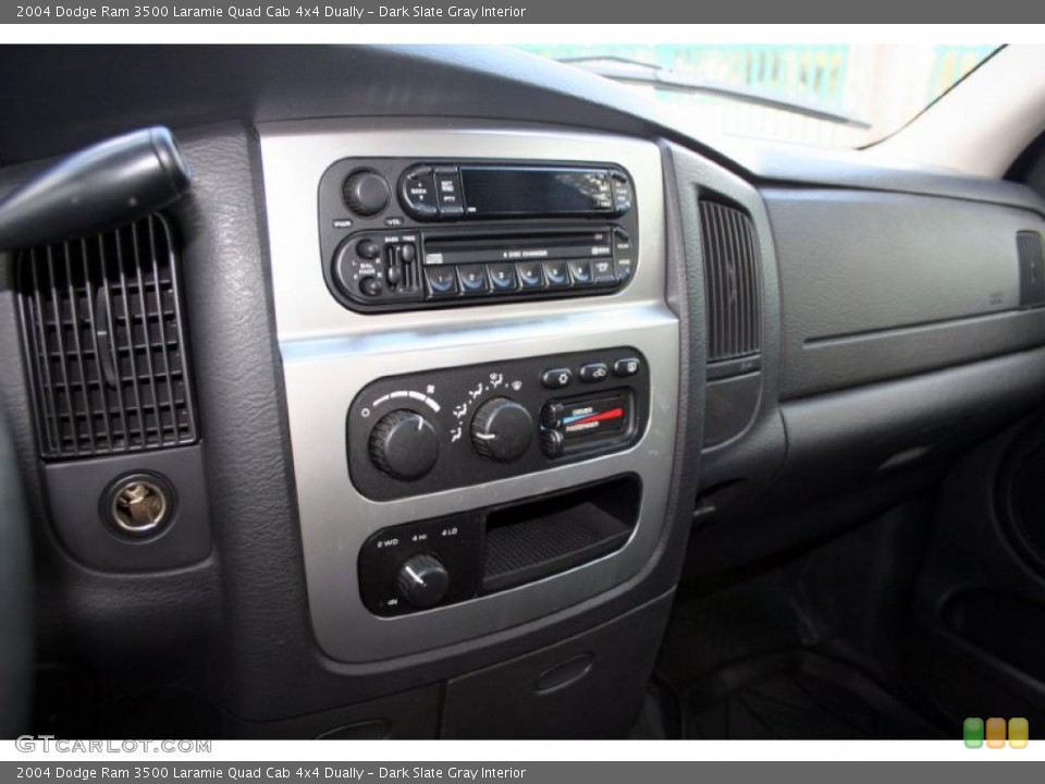 Dark Slate Gray Interior Controls for the 2004 Dodge Ram 3500 Laramie Quad Cab 4x4 Dually #45741706