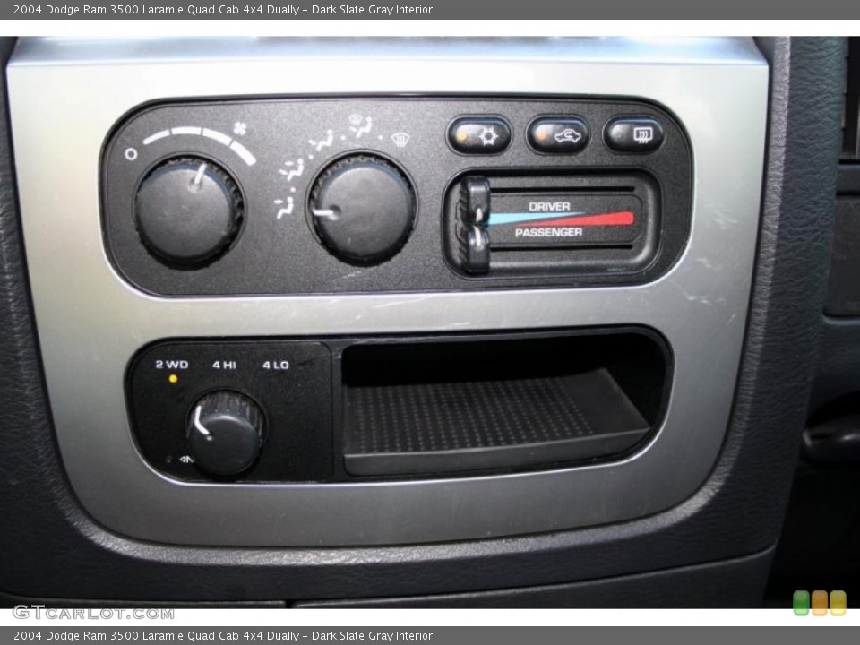 Dark Slate Gray Interior Controls for the 2004 Dodge Ram 3500 Laramie Quad Cab 4x4 Dually #45741750